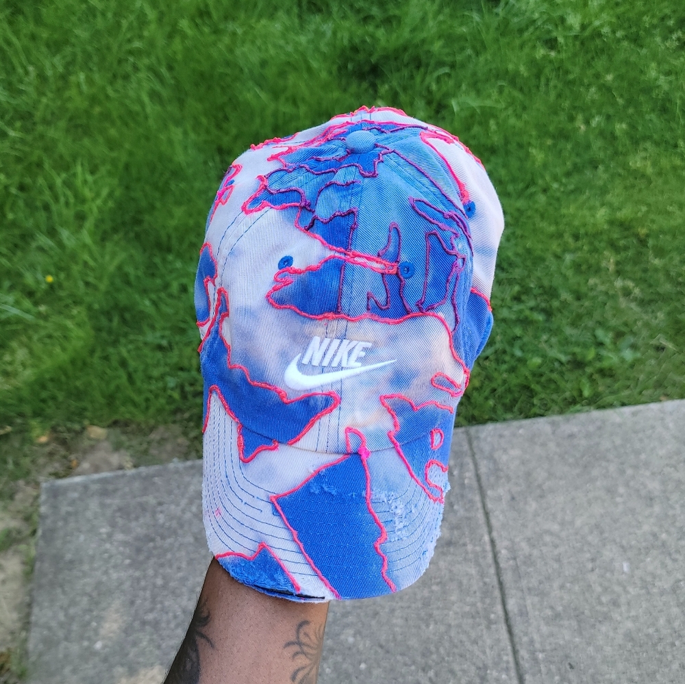 3d painted Bleached nike hat